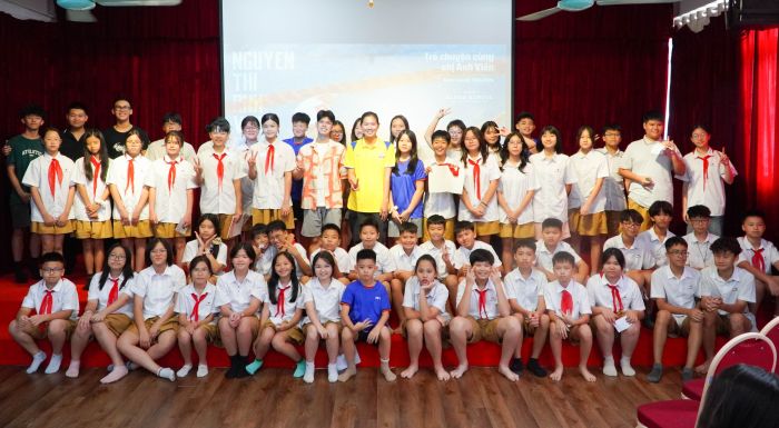 "KÌNH NGƯ" NGUYỄN THỊ ÁNH VIÊN TRUYỀN CẢM HỨNG ĐẾN THẦY CÔ VÀ HỌC SINH ALPHA 10 news 0.423732001724660817
