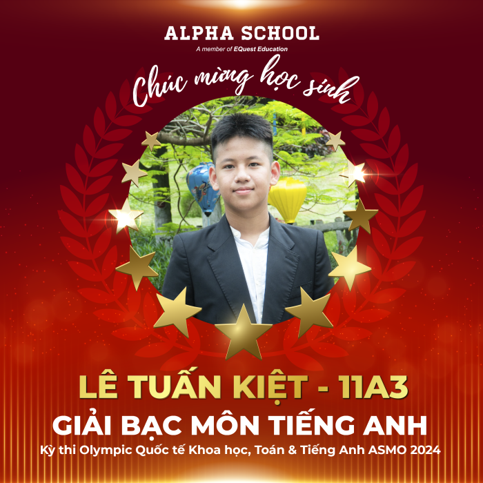 HỌC SINH ALPHA TỰ TIN ĐẠT GIẢI CAO TRONG KỲ THI OLYMPIC QUỐC TẾ KHOA HỌC, TOÁN, TIẾNG ANH ASMO 2024 8 news 0.941996001735529272